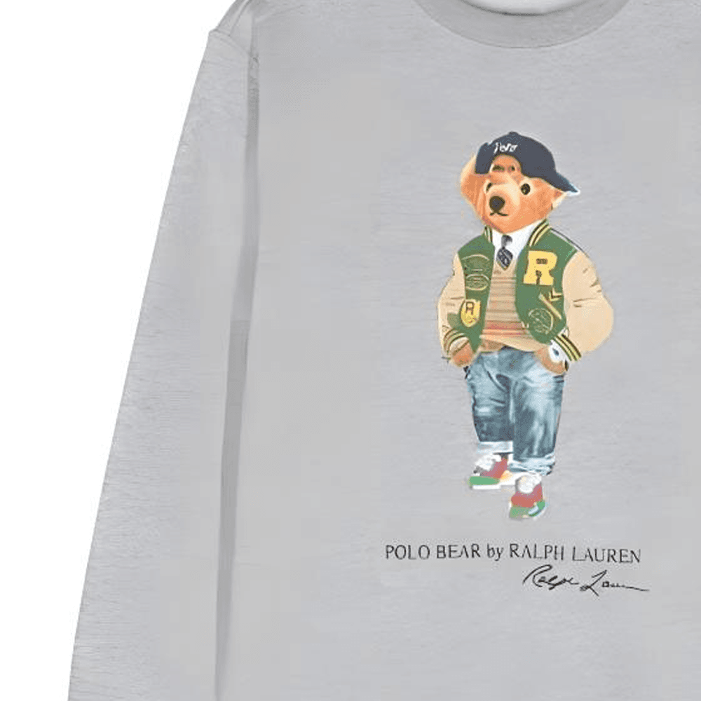 Толстовка Polo Ralph Lauren Серого цвета для детей - изображение 5