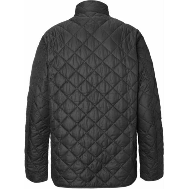 Зимняя куртка пуховик BARBOUR Однотонный воротник-стойка однобортный хлопковый пуховик мужской черный - изображение 2