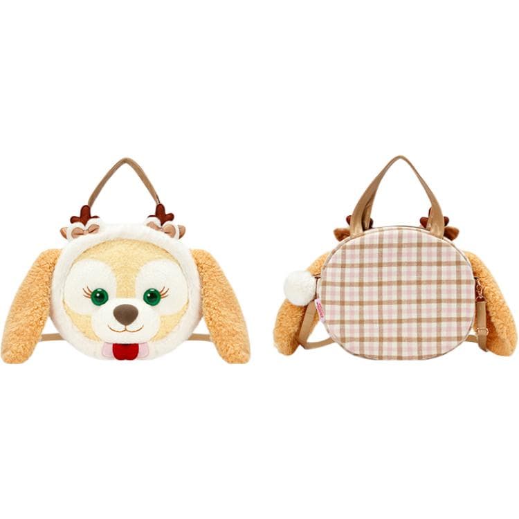 Сумка Disney 2024 Зимняя Duffy и друзья Полиэстер с ПУ (полиуретан) Кукла Плюшевая сумка через плечо Унисекс - изображение 4