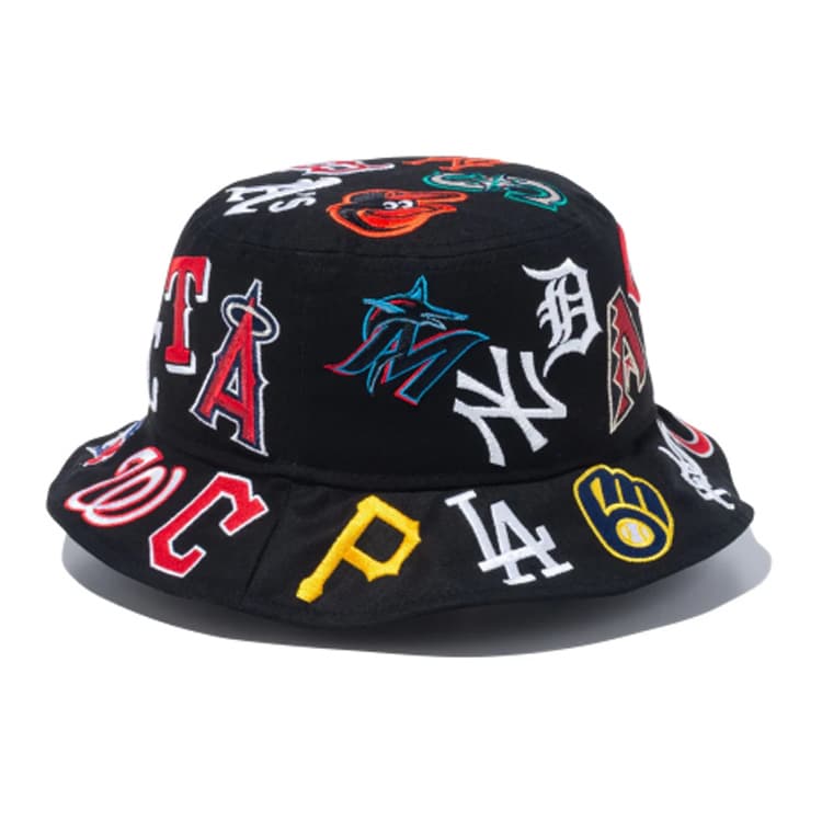 Панама new era Хлопок ткань Bucket Hats Unisex Черный - изображение 2