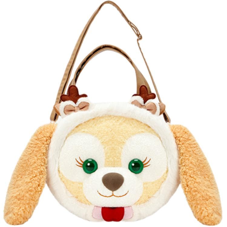 Сумка Disney 2024 Зимняя Duffy и друзья Полиэстер с ПУ (полиуретан) Кукла Плюшевая сумка через плечо Унисекс - изображение 1