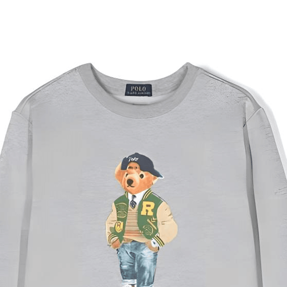 Толстовка Polo Ralph Lauren Серого цвета для детей - изображение 2