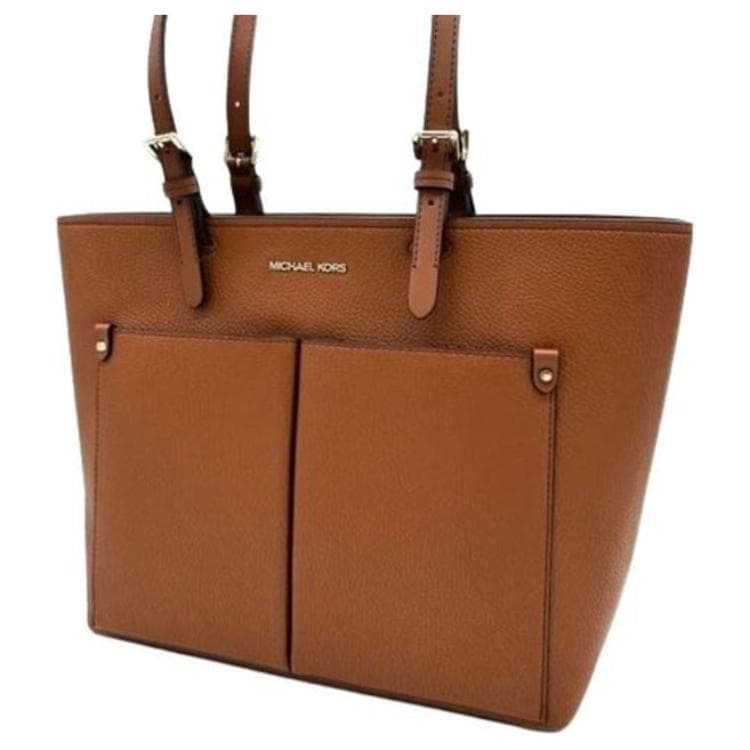 Мини-сумка MICHAEL KORS Jet Set Полиуретан Тоут Сумка Сумка для покупок Сумка на плечо Сумка среднего размера Женская Коричневая - изображение 2