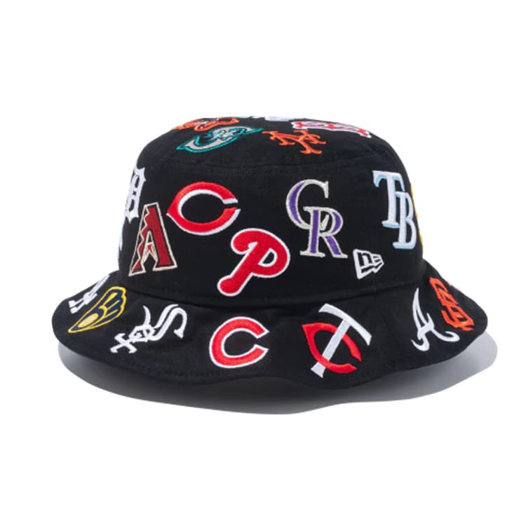 Панама new era Хлопок ткань Bucket Hats Unisex Черный - изображение 1
