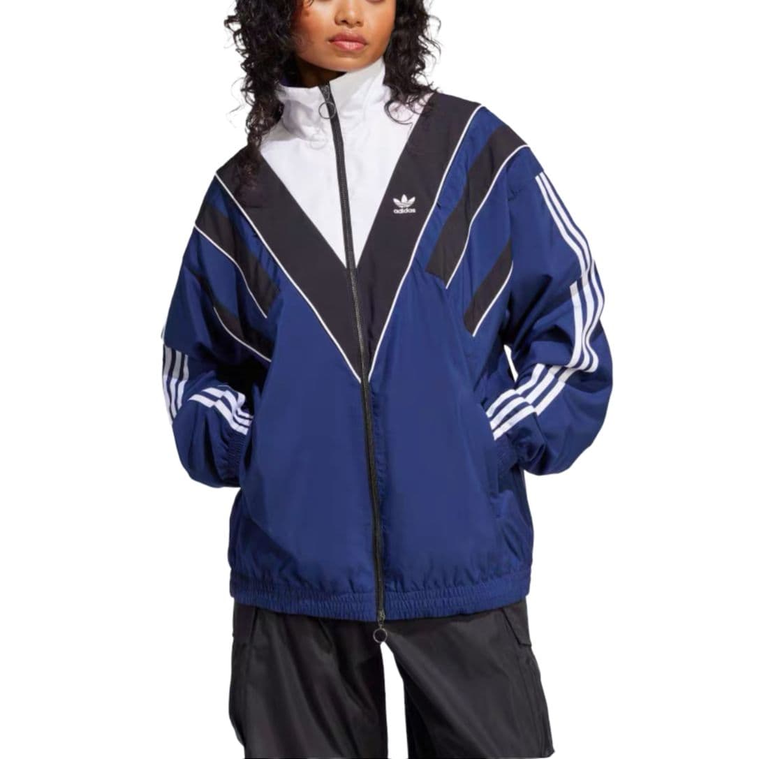 Куртка Adidas Originals Трилистник Куртки Пальто Унисекс Синий - изображение 3