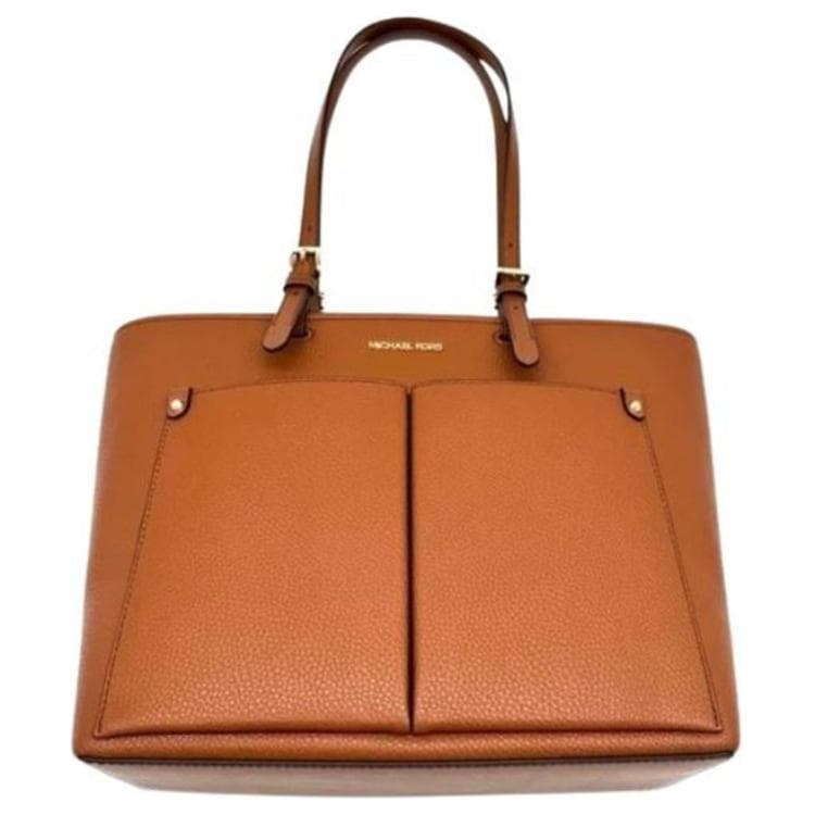 Мини-сумка MICHAEL KORS Jet Set Полиуретан Тоут Сумка Сумка для покупок Сумка на плечо Сумка среднего размера Женская Коричневая - изображение 4