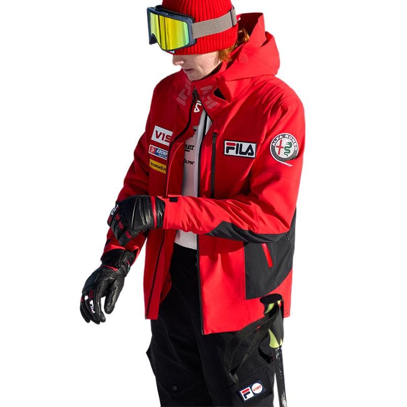 Горнолыжный костюм FILA SKI RD Красный Мужская Лыжная Куртка - изображение 3
