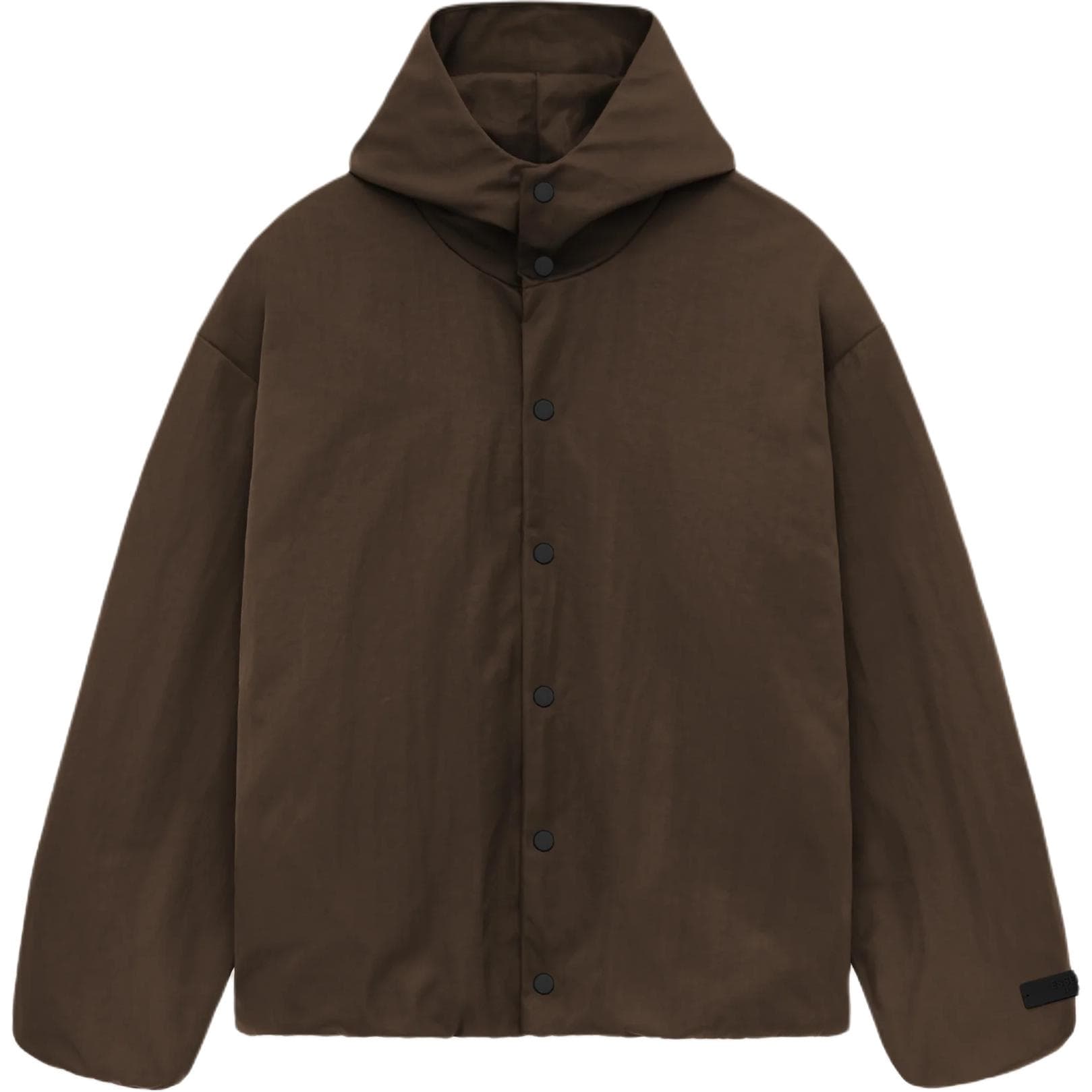 Куртка Fear of God ESSENTIALS Текстурированный нейлон с капюшоном Coaches Куртка Мужская Умбра Коричневый Коричневый - изображение 2