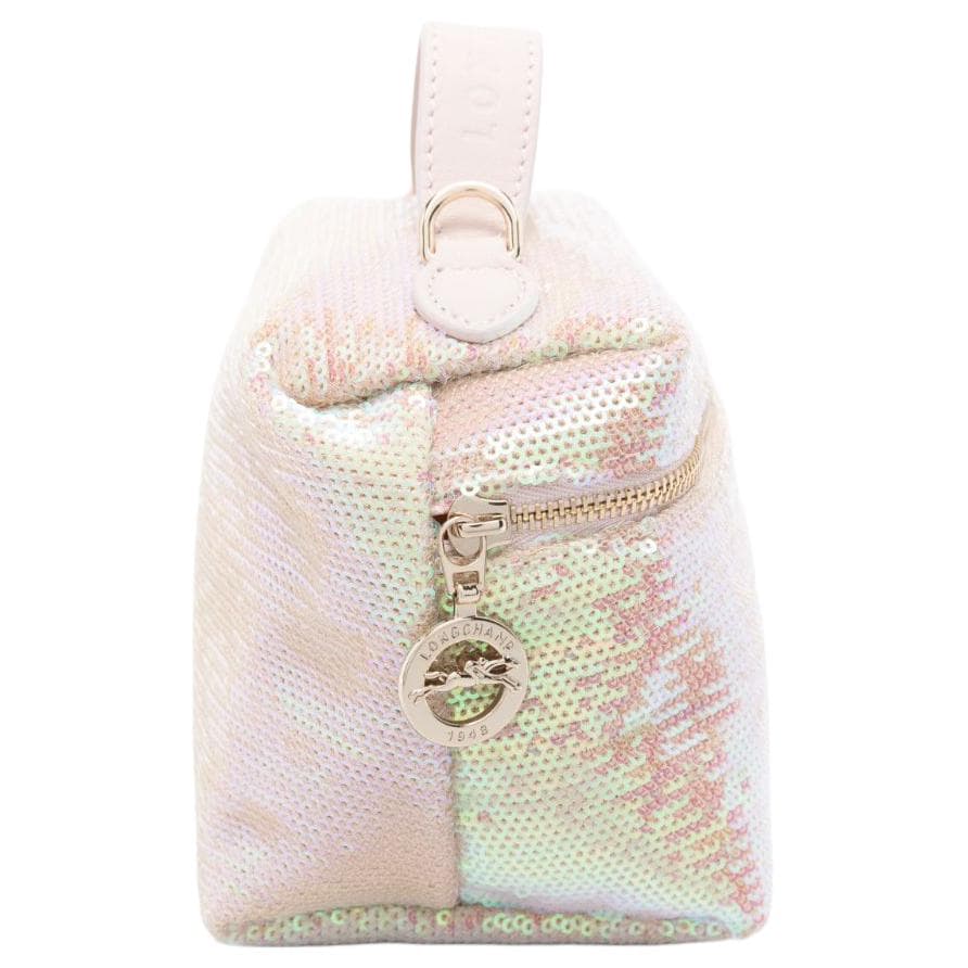 Сумка LONGCHAMP Le Pliage Collection Сумка через плечо из кожи мини-сумка для женщин светло-розовая - изображение 2