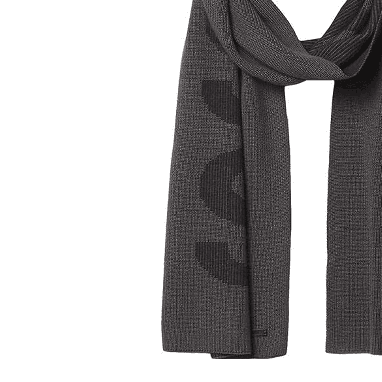 Шарф HUGO BOSS Хлопковый Полиамид Шерстяной Вязаный Шарфы Женские Серый - изображение 3