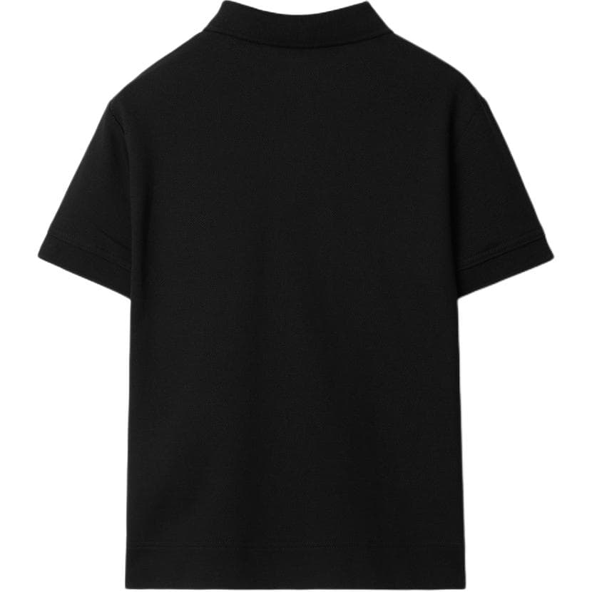 Футболка Burberry Check Label T-Shirt Black Kids - изображение 2