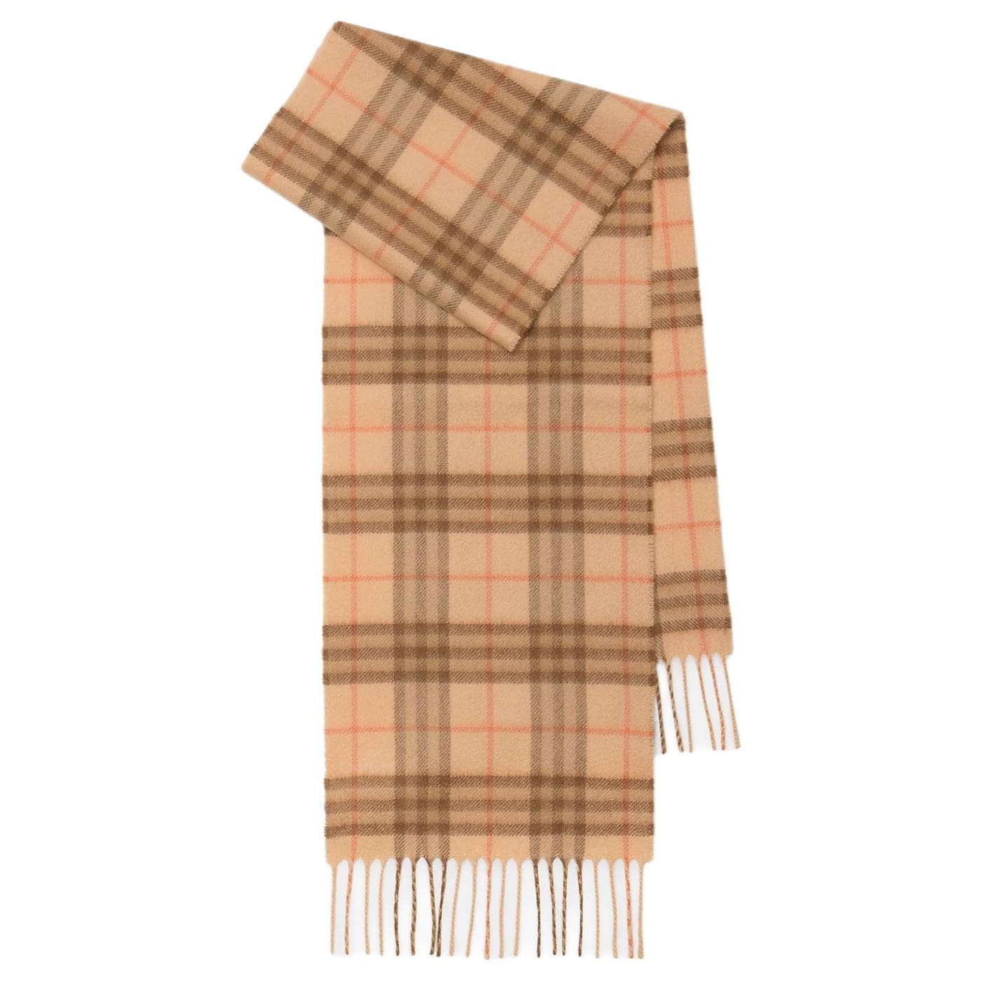 Шарф Burberry Плюшевый Вязаный Шарф с Рисунком Кольца для Детей Коричневый Светло-Коричневый - изображение 3