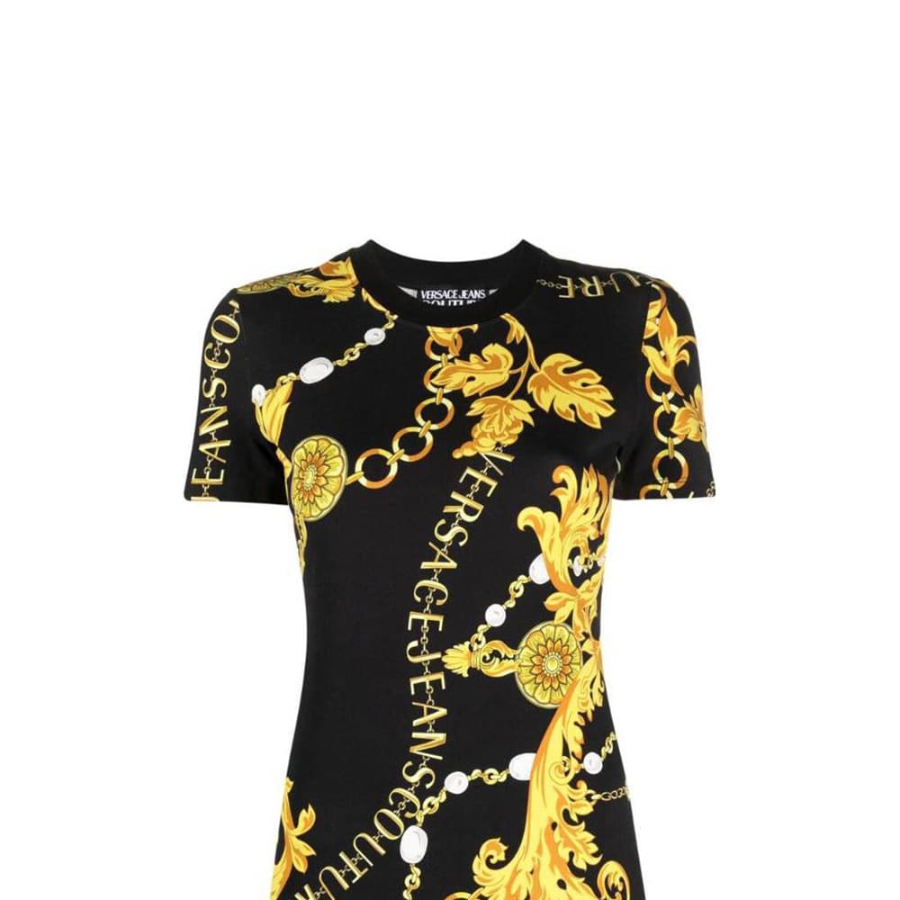 Футболка VERSACE JEANS COUTURE T-рубашка Женская Золото - изображение 6
