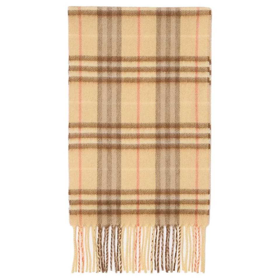 Шарф Burberry Плюшевый Вязаный Шарф с Рисунком Кольца для Детей Коричневый Светло-Коричневый - изображение 2