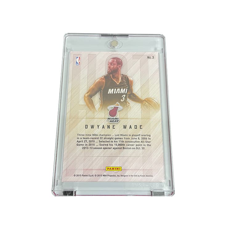 Коллекционные карточки PANINI 2015 NBA Hot Майами Хит Подписанный Шар Дуэйна Уэйда Подписанная Звезда Карта Карта в Отличном Состоянии - изображение 2