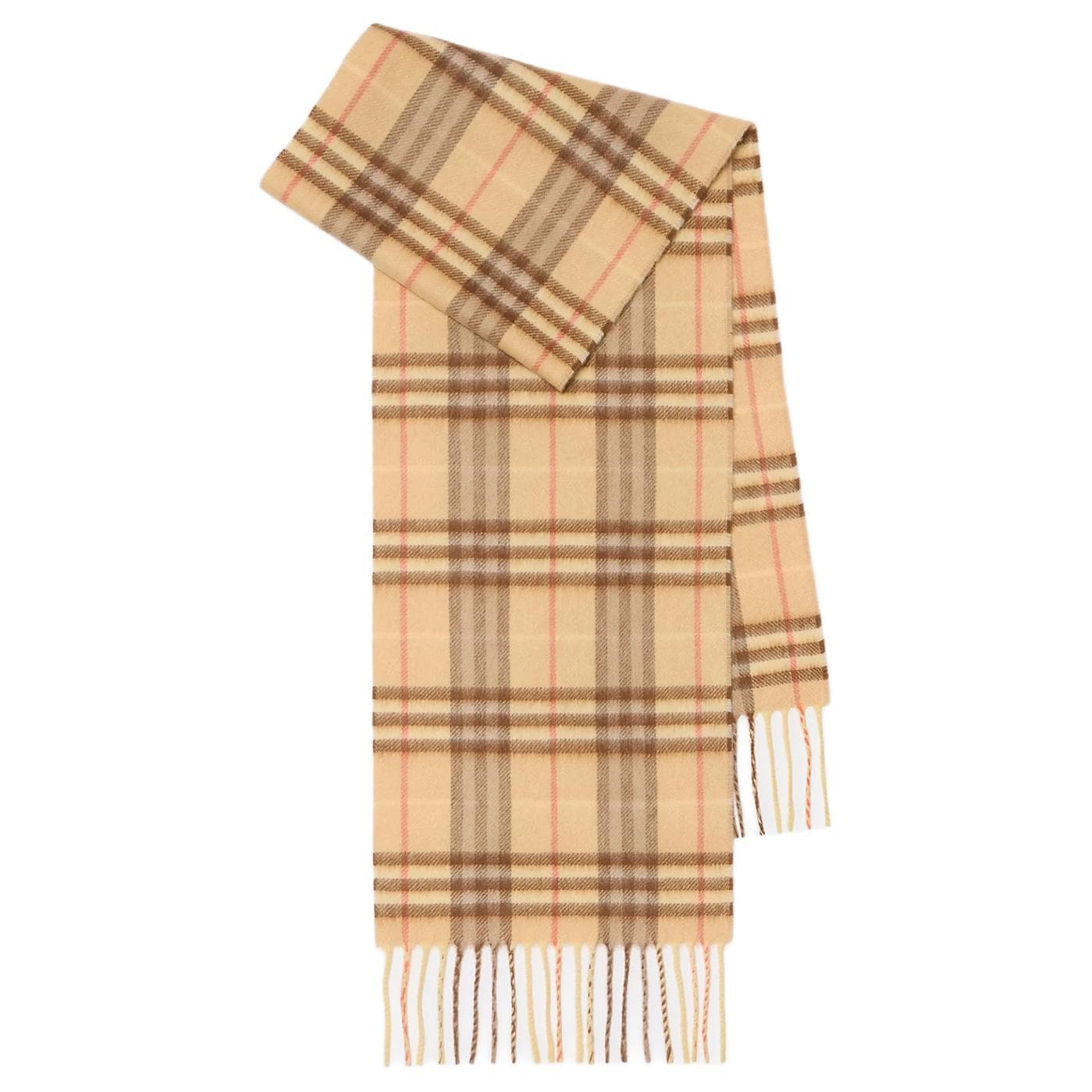 Шарф Burberry Плюшевый Вязаный Шарф с Рисунком Кольца для Детей Коричневый Светло-Коричневый - изображение 1
