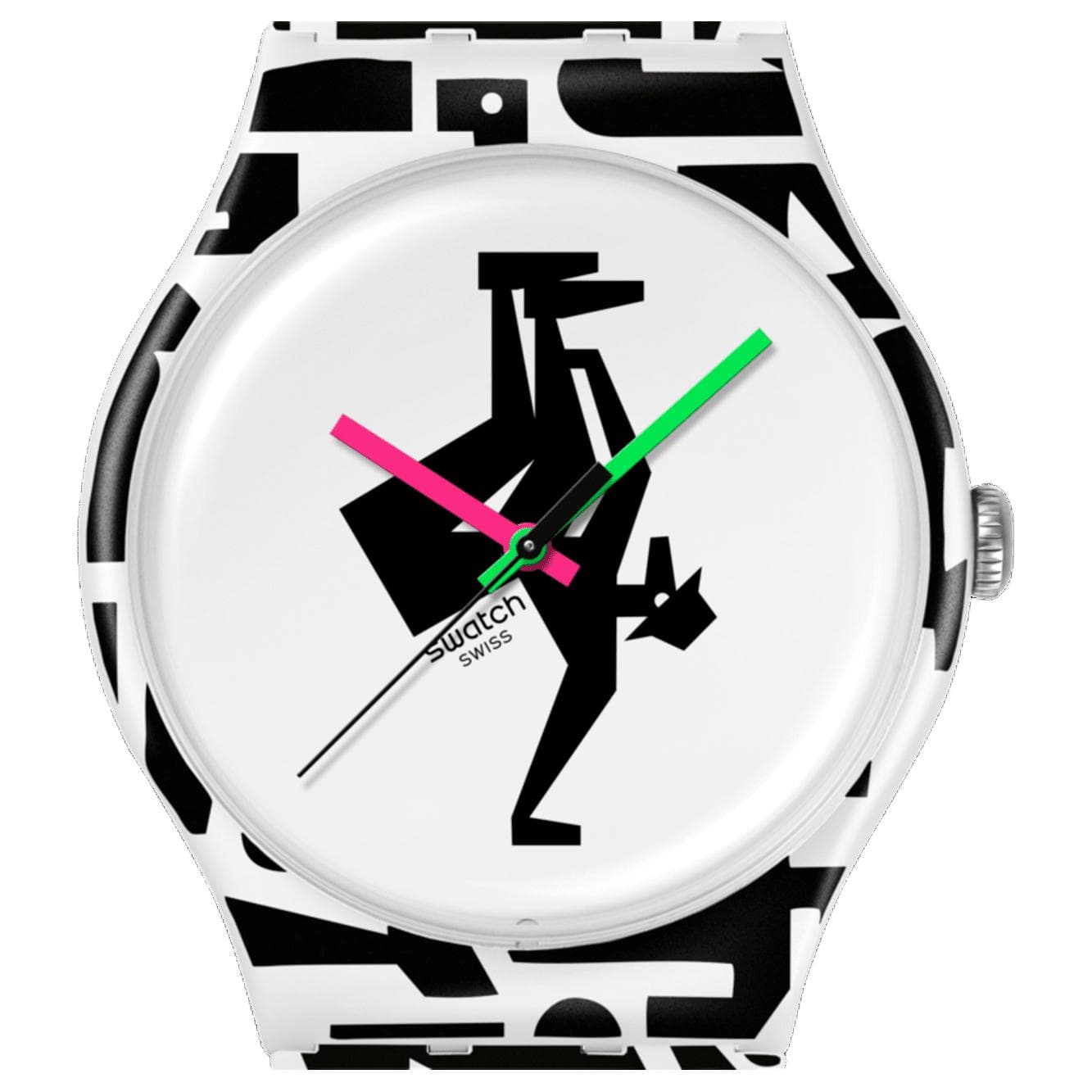 Часы SWATCH BREAK FREE Кварцевый механизм 30 м водонепроницаемость мужские наручные часы 41 мм белый циферблат - изображение 2