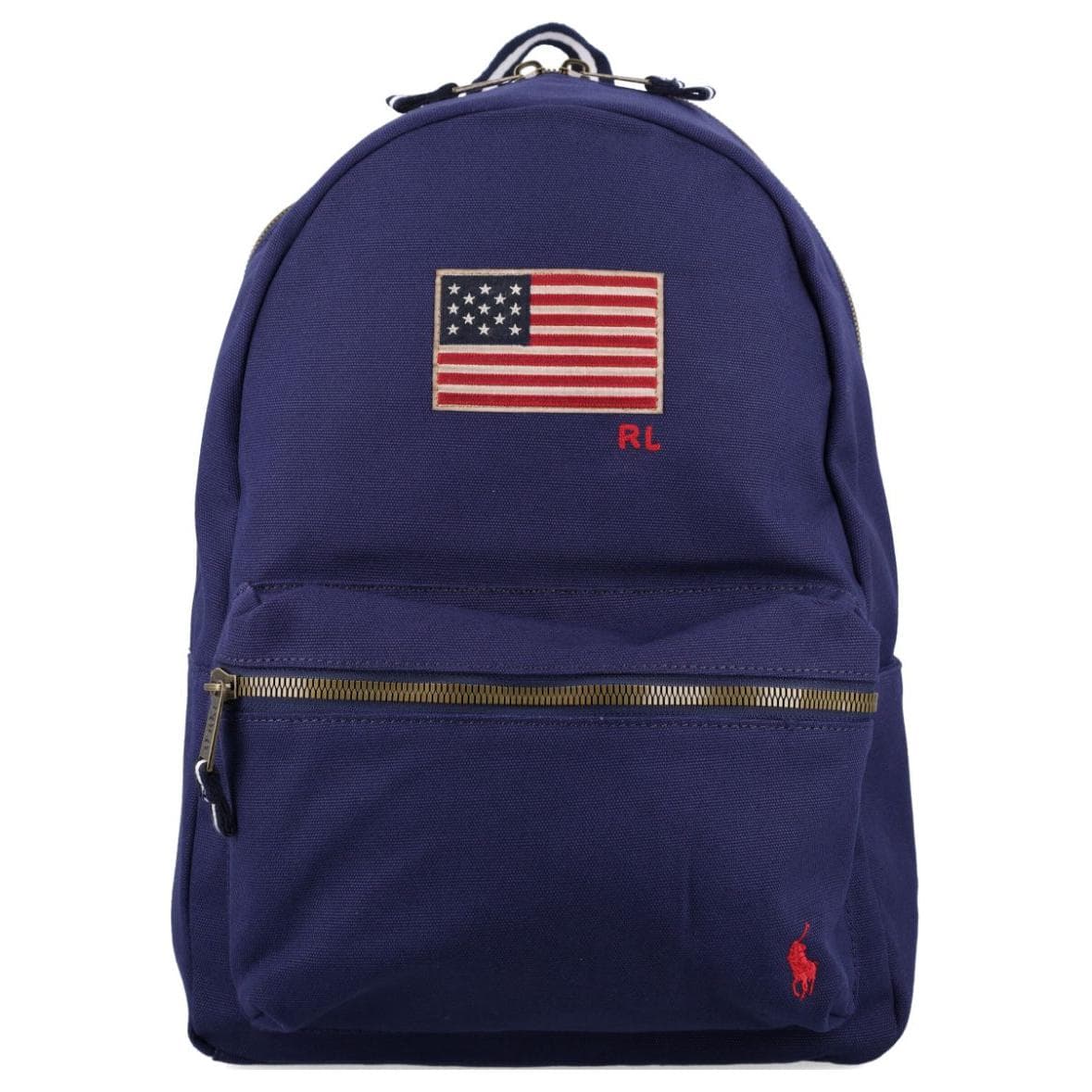 Рюкзак Polo Ralph Lauren Хлопковый рюкзак унисекс морского синего цвета - изображение 1