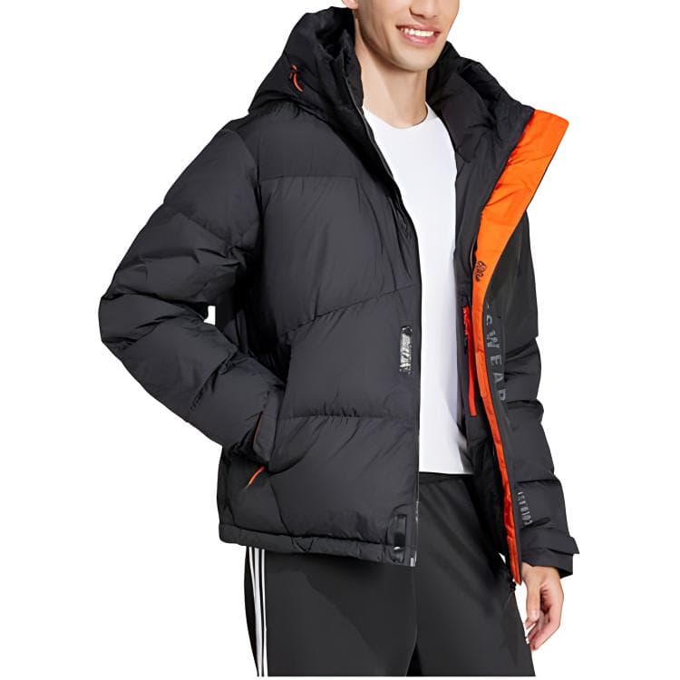 Зимняя куртка Adidas Мужские Черные Пуховики - изображение 3