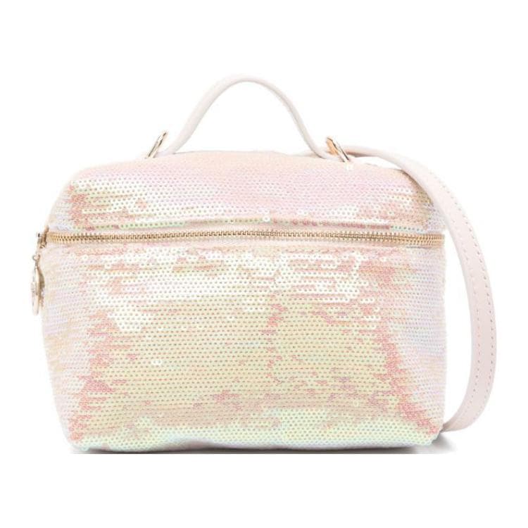 Сумка LONGCHAMP Le Pliage Collection Сумка через плечо из кожи мини-сумка для женщин светло-розовая - изображение 1