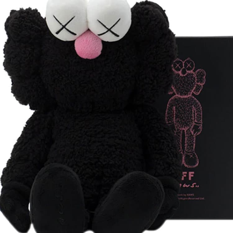 Мягкая игрушка KAWS BFF Plush Toy Black - изображение 4