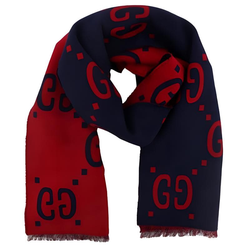 Шарф Gucci GG Jacquard Wool Silk Scarf - изображение 2