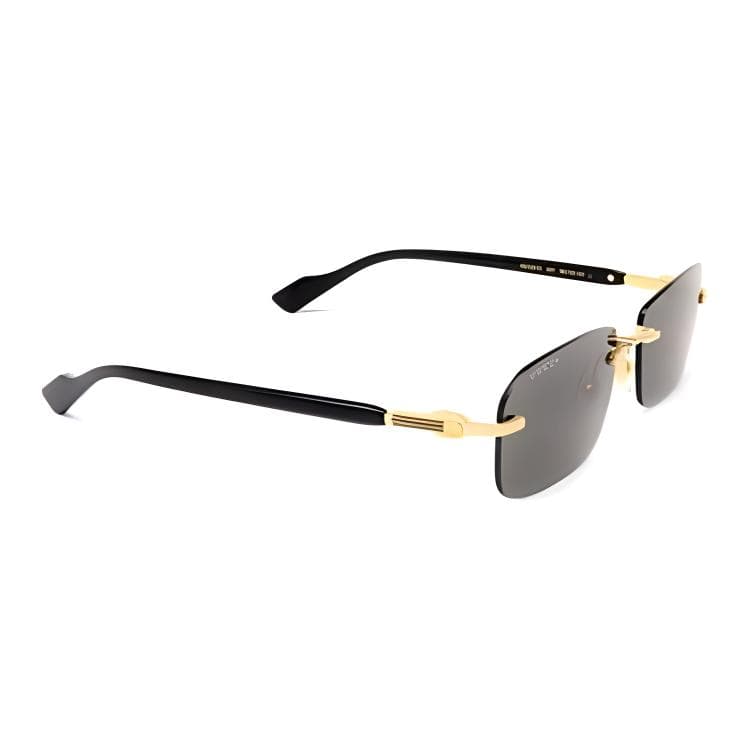Солнцезащитные очки Gucci Rectangular Sunglasses Black - изображение 4
