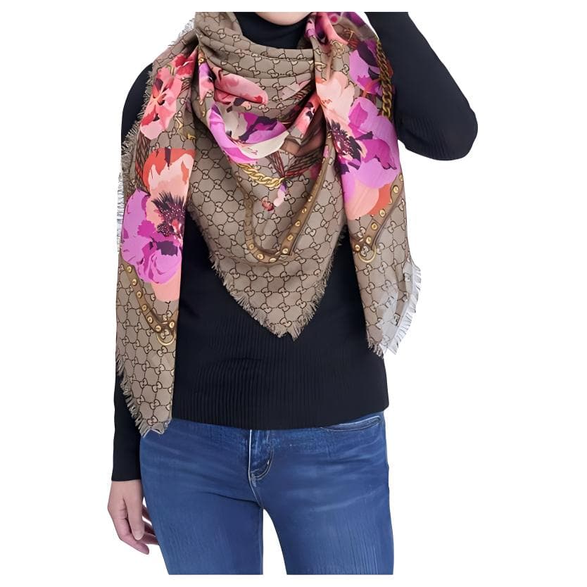 Шарф Gucci Shawl Brown - изображение 4