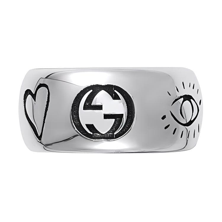 Кольцо Gucci Blind For Love Silver Ring - изображение 2