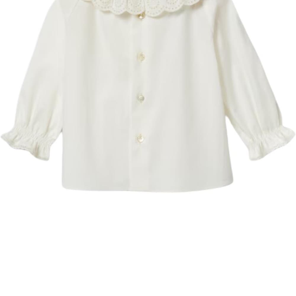 GUCCI Повседневный Рубашка FW24 Белый Infant and Toddler - изображение 5