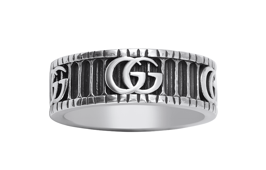 Кольцо Gucci Double G Silver Ring 925 - изображение 2