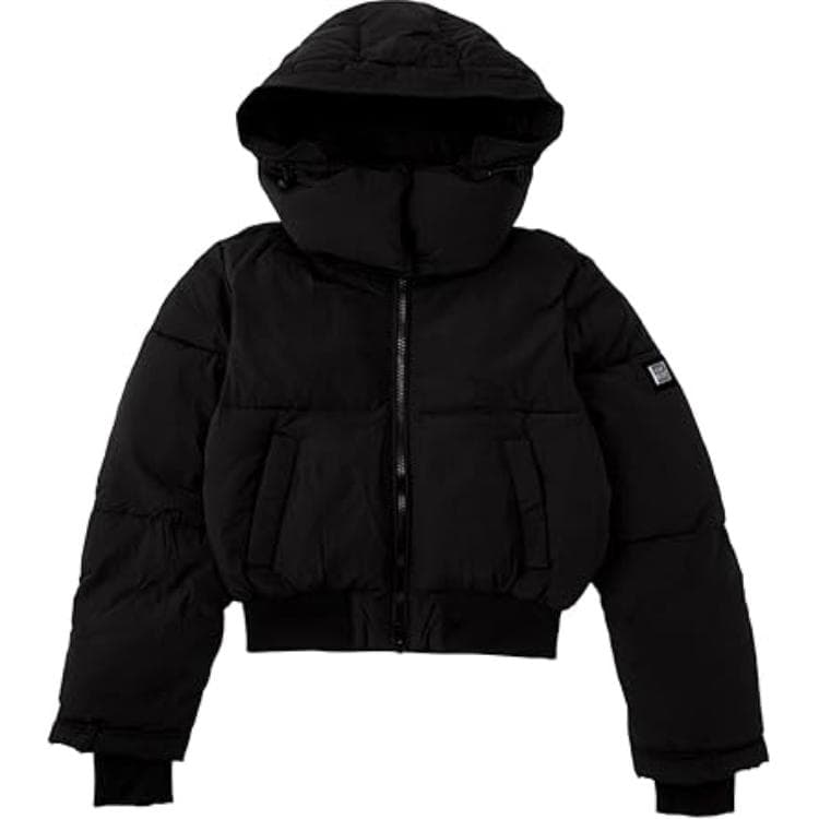 Diesel Хлопковый пуховик женский черный - изображение 2