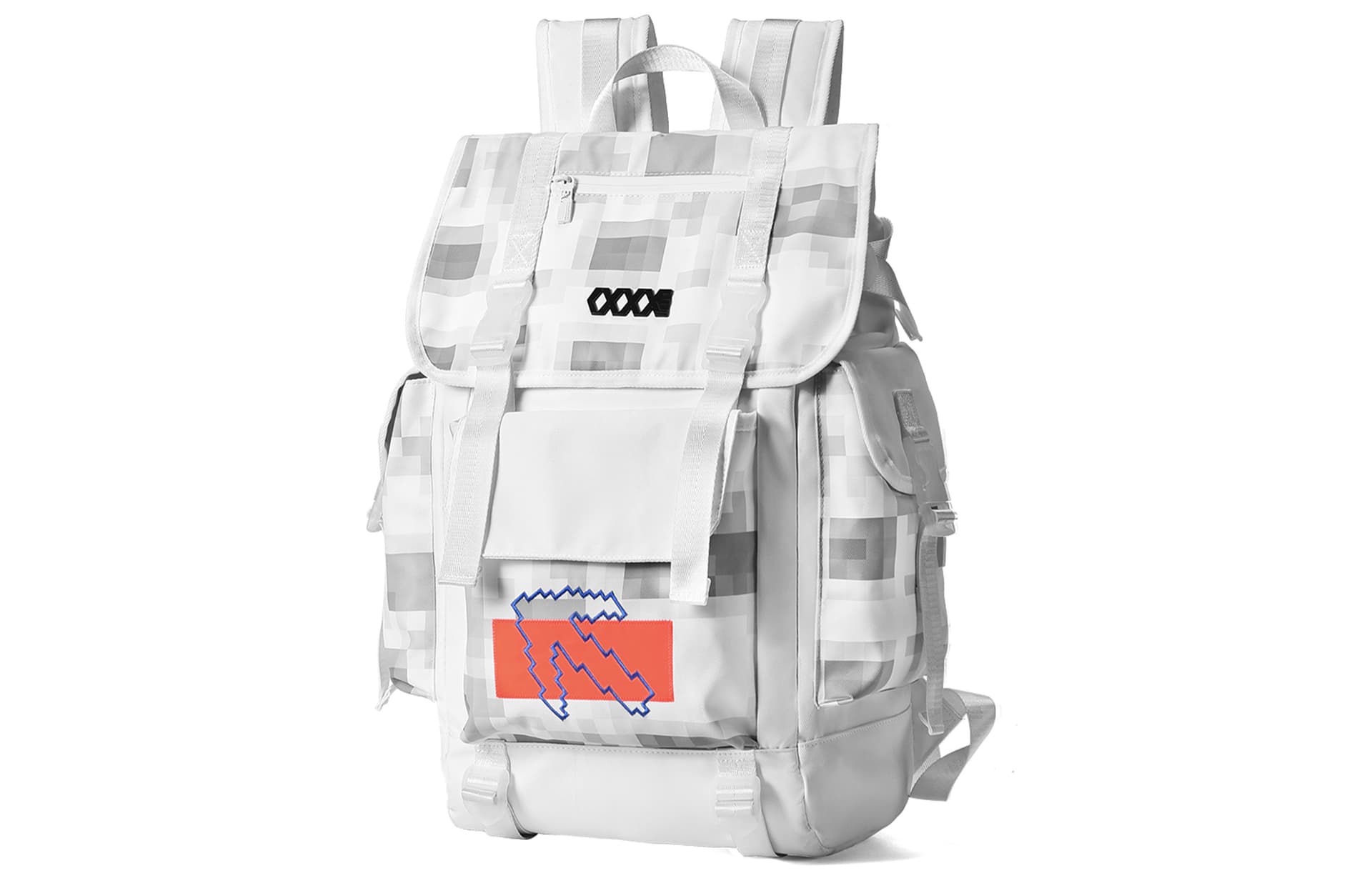 Рюкзак COEXISTENCE Reflective Backpack Large White Orange - изображение 2