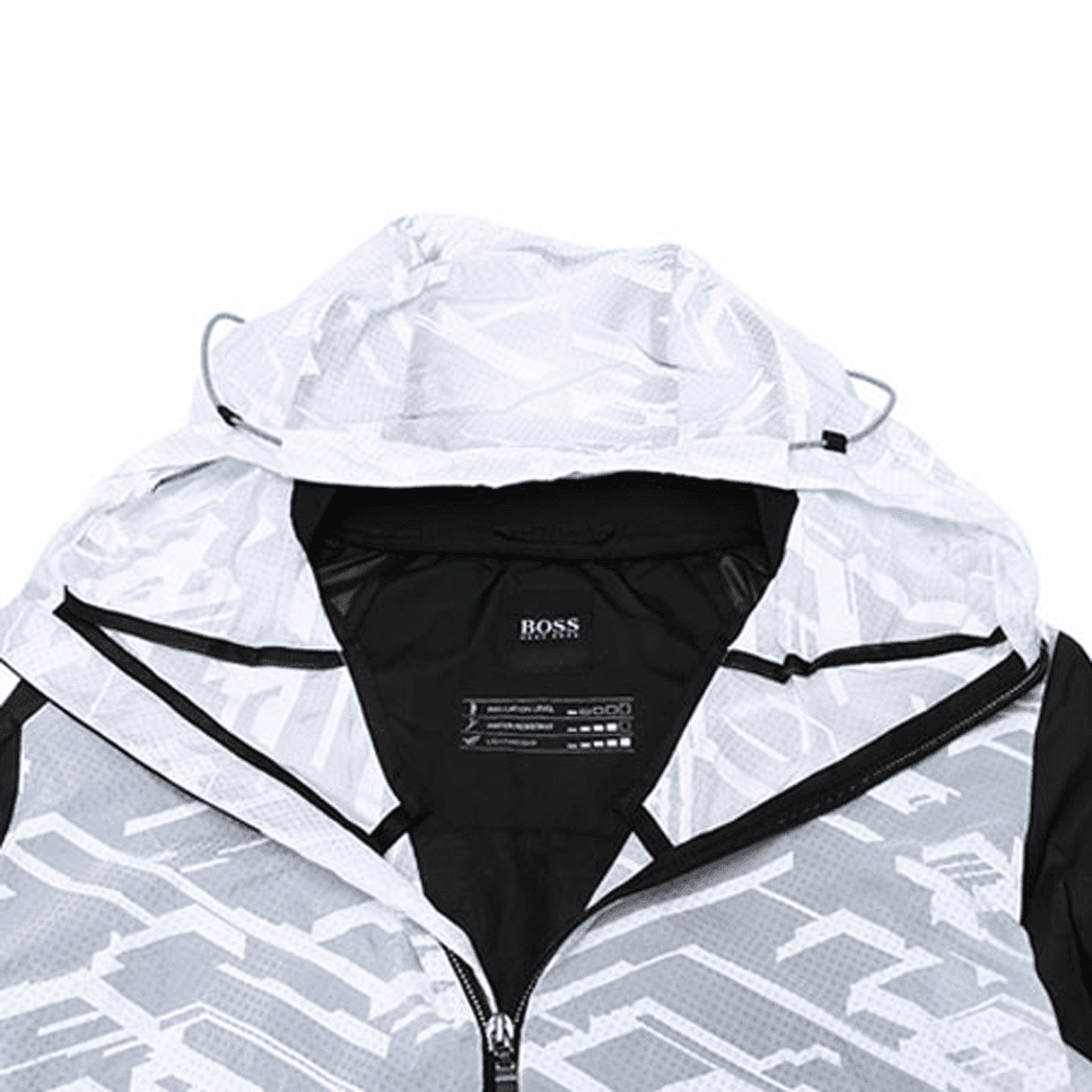 Куртка HUGO BOSS Logo Colorblock Hoodie Jacket Black - изображение 3