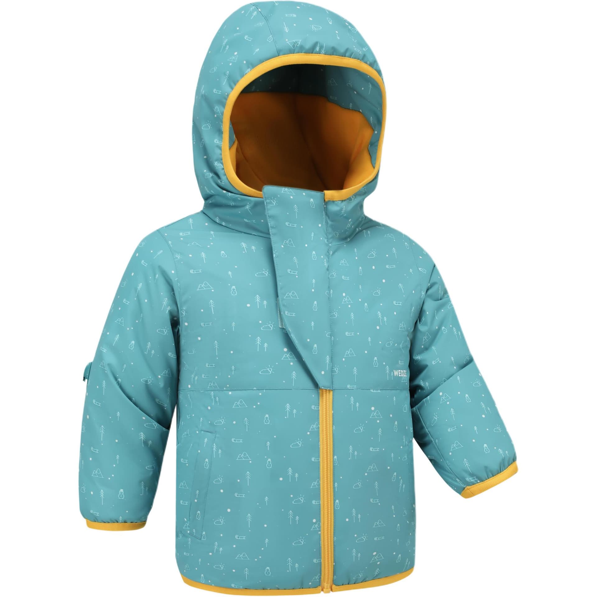 DECATHLON Куртка 500 Series Зеленый Loquat Желтый Для младенцев и малышей - изображение 2