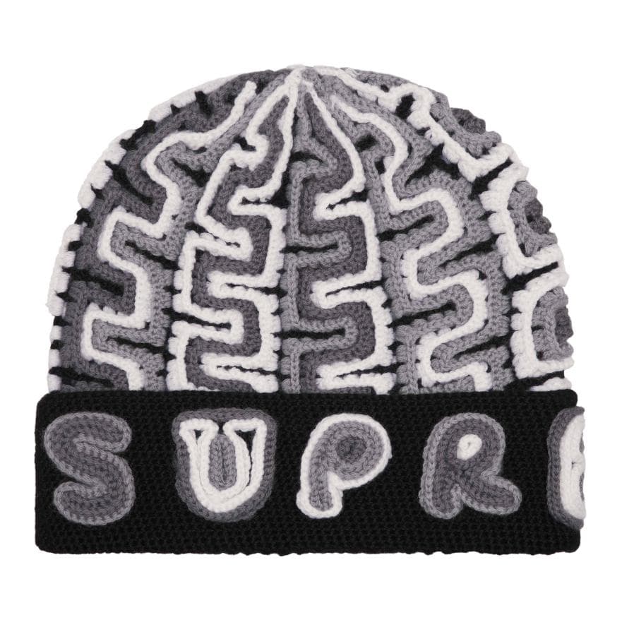 Шапка Supreme Шерстяные Бини Унисекс Черный Темно-Оранжевый Хаки - изображение 1