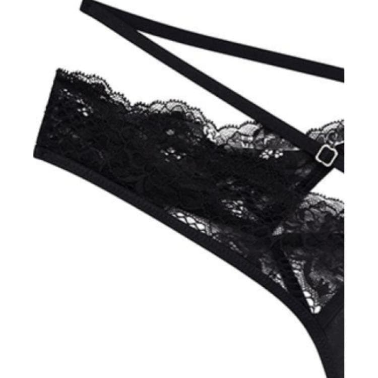 Трусы Victoria's Secret Low Rise Lace Briefs Black - изображение 3