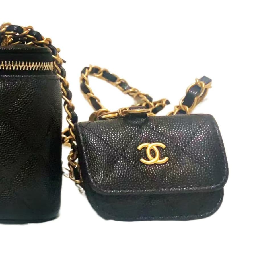 Сумка через плечо CHANEL 23A Chain Shoulder Bag Black - изображение 5