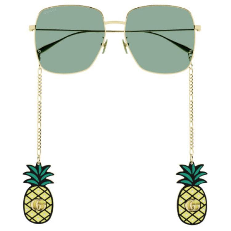 Солнцезащитные очки Gucci Oval Logo Sunglasses - изображение 2