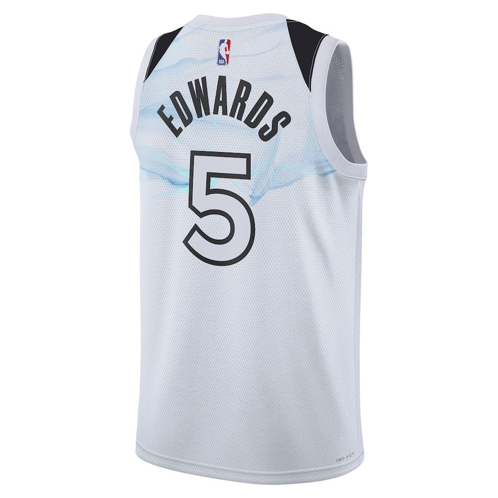 Баскетбольная майка Nike Edwards Timberwolves City Edition Jersey White - изображение 2
