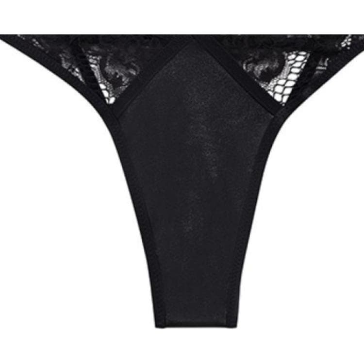 Трусы Victoria's Secret Low Rise Lace Briefs Black - изображение 2