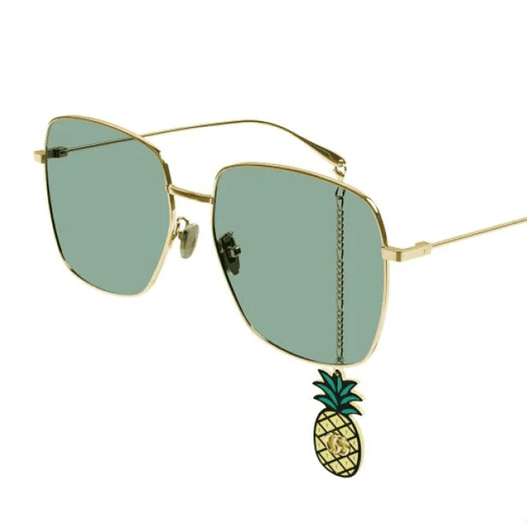 Солнцезащитные очки Gucci Oval Logo Sunglasses - изображение 3