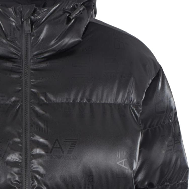 Зимняя куртка пуховик EMPORIO ARMANI EA7 FW24 Хлопковый пуховик Мужской Черный - изображение 7
