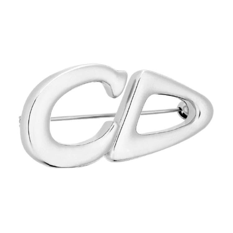 Брошь DIOR Брошь из латуни унисекс серебряного цвета - изображение 2