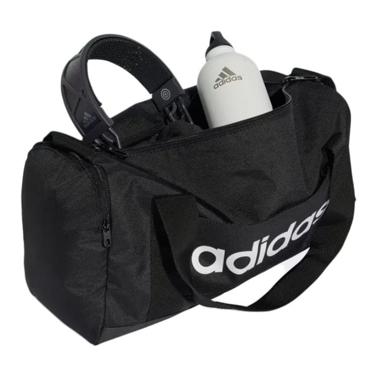 Спортивная сумка Adidas Полиэстер Волокно Настольный Спортивный Зал Сумка Маленькая Унисекс Черный Белый - изображение 3