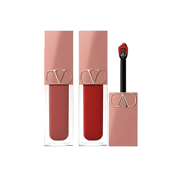 Valentino Ограниченная серия Heart's H Desire Знаменитость Коробка Губы GLOSS Матовый Цвет лица 6,5мл*2 - изображение 3