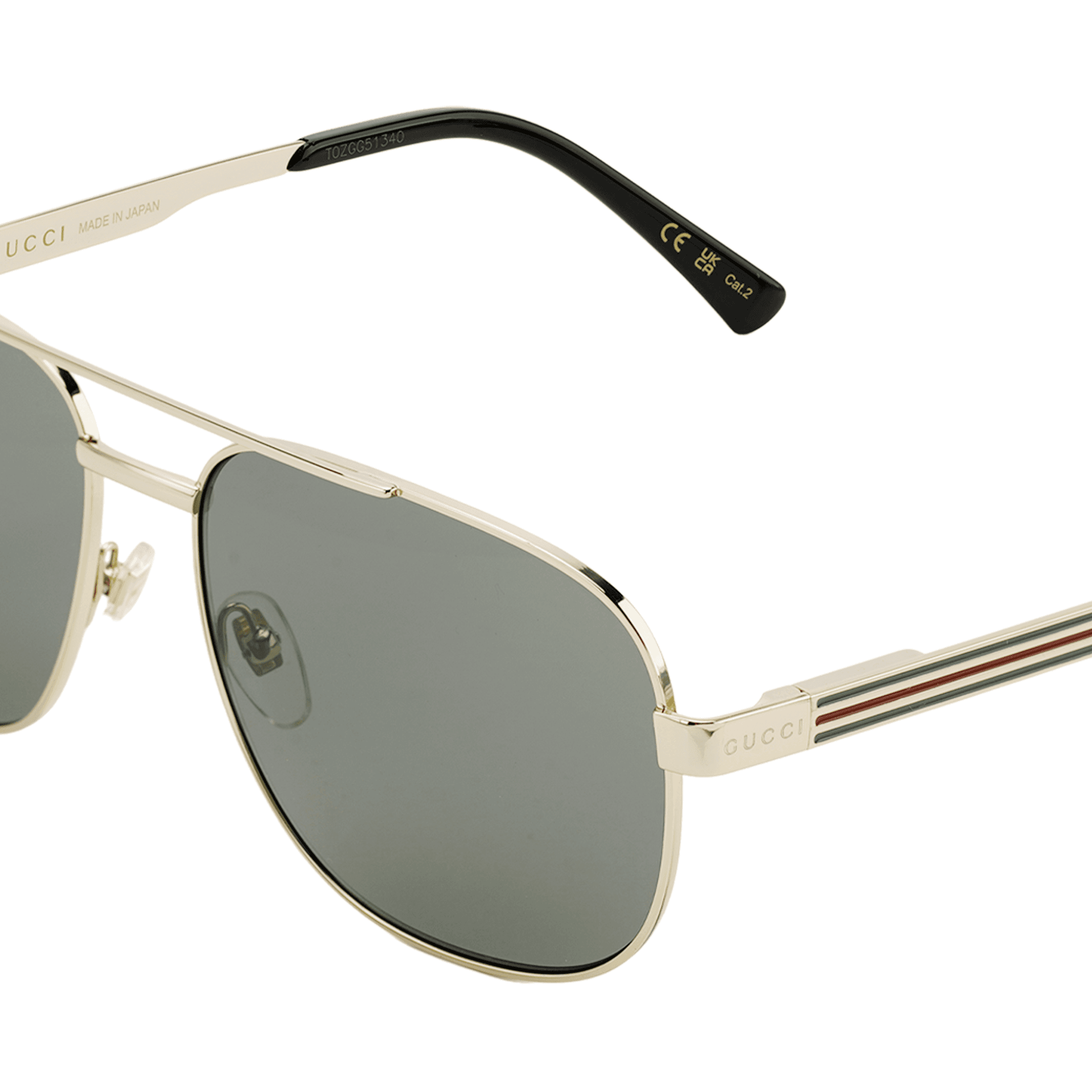 Солнцезащитные очки Gucci Aviator Gold Sunglasses - изображение 5