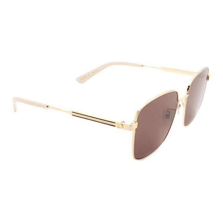 Солнцезащитные очки Gucci Rectangular Metal Sunglasses - изображение 4