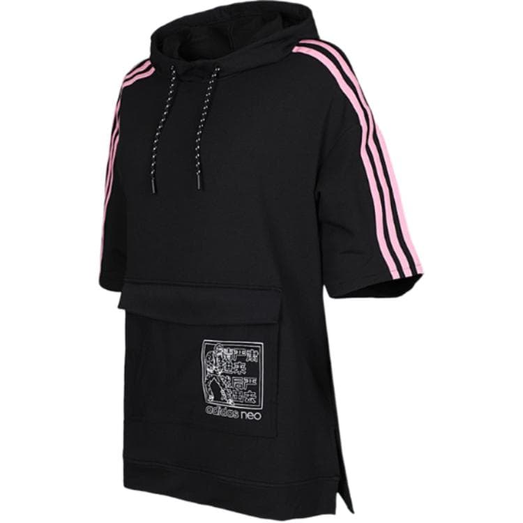 Худи Adidas Neo Толстовка Унисекс Черный - изображение 3
