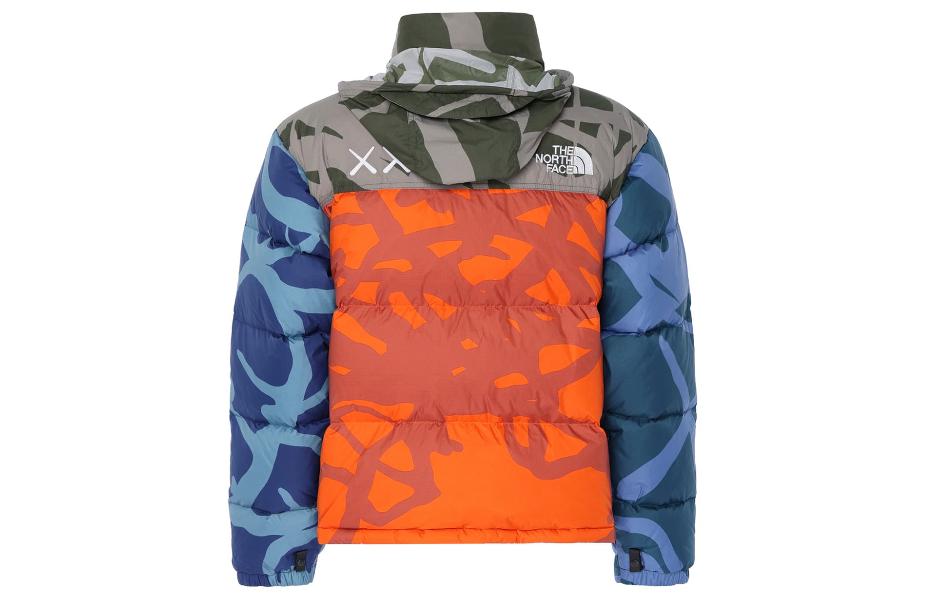 Зимняя куртка The North Face x KAWS 1996 Nuptse Grey - изображение 2
